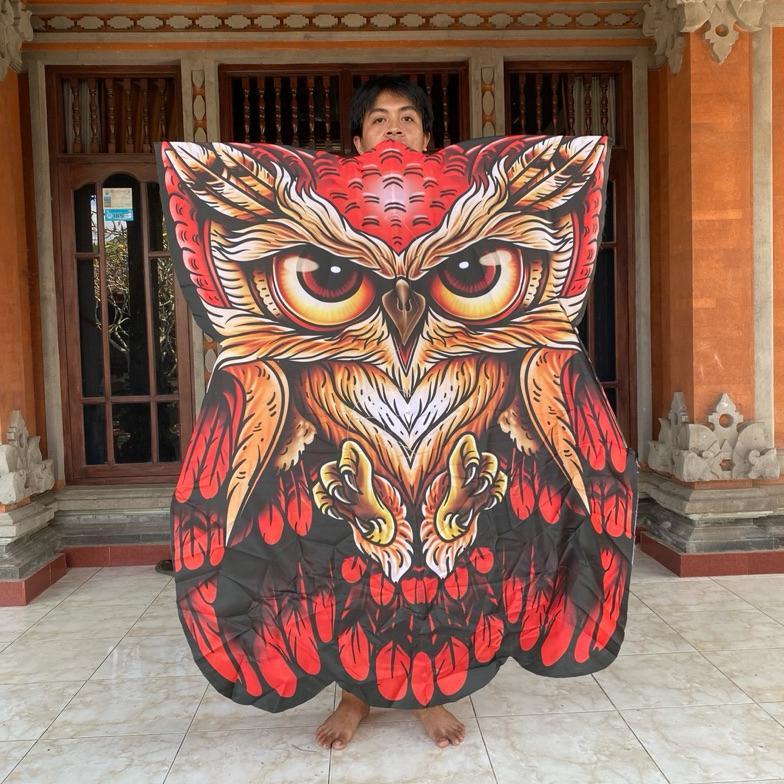 RELYAMART LAYANGAN  CELEPUK PRINT JUMBO - LAYANGAN CELEPUK 1,4 METER - LAYANGAN BURUNG HANTU - LAYAN