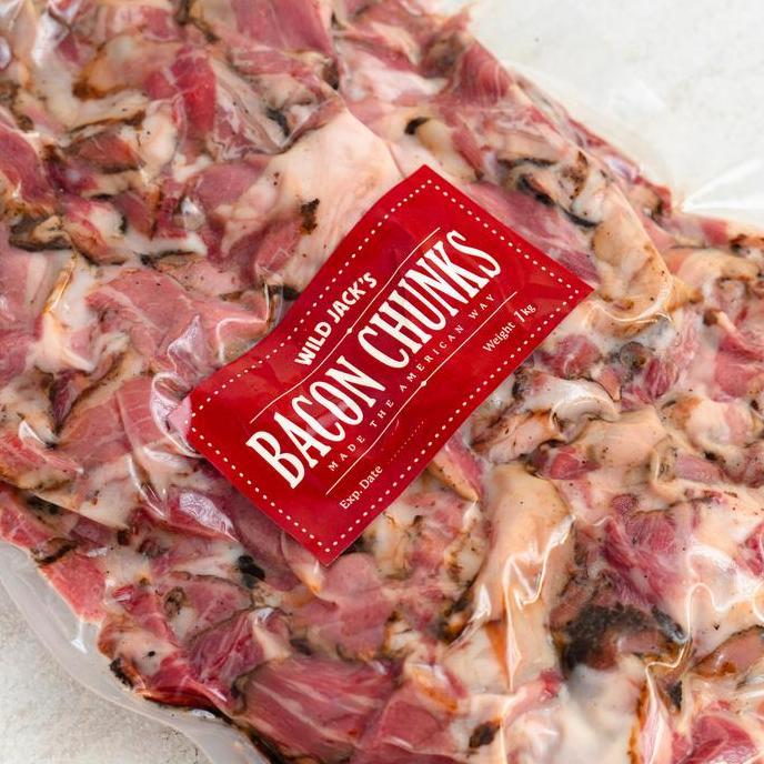 Beef Bacon Chunk / Bacon Chunk / Smoked Beef Bacon Chunk / Wild Jack's JS