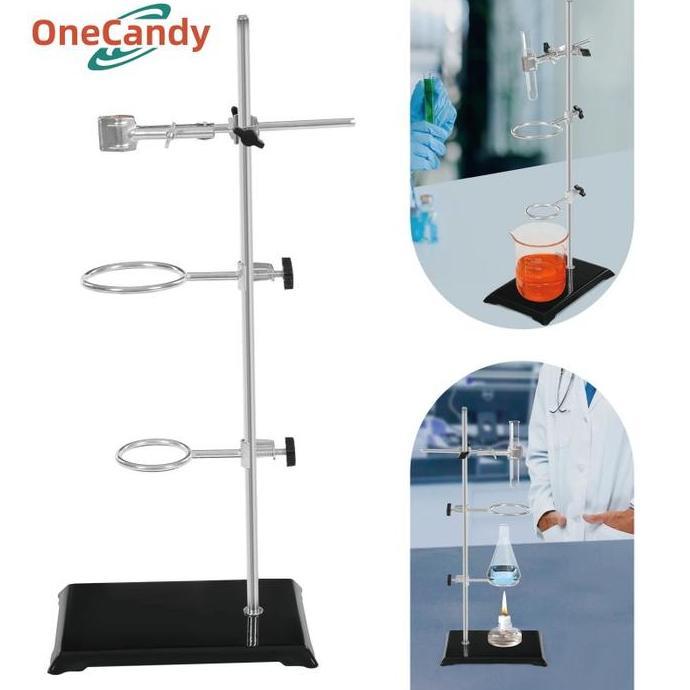 ASTAROL 1Set Statif Dan Klem Universal Tiang Statif Batang Statif Ring Klem Statif Statif Dan Klem U