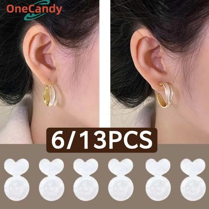 ASTAROL 13 Bauh Premium Pantat Anting Silikon Stopper Penutup/Penahan/Bantalan Anting Tusuk Tutup An