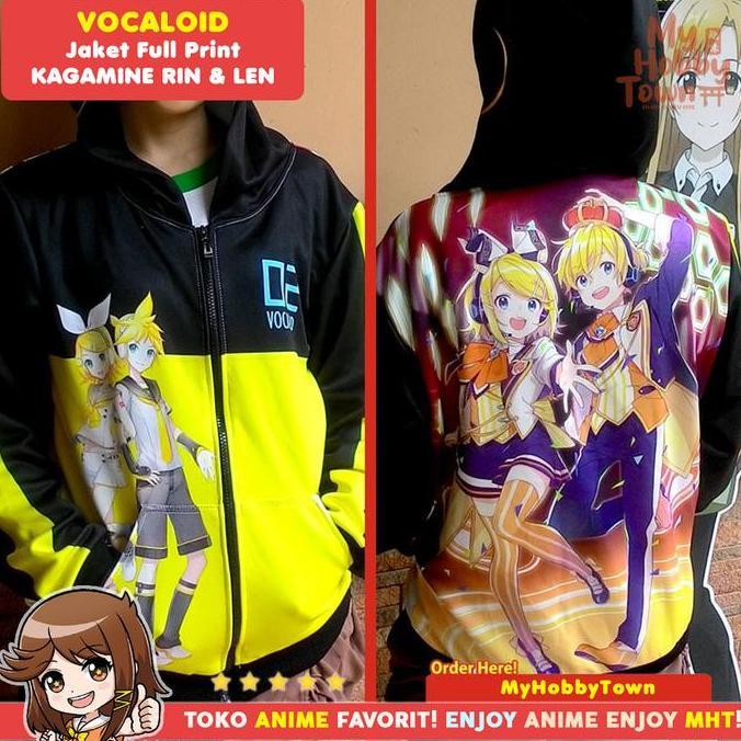 Jaket Anime Full Print Vocaloid : Kagamine