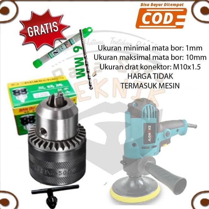 AHROKA Kepala bor buat mata chuck mesin poles MONAKE pemoles MK500T
