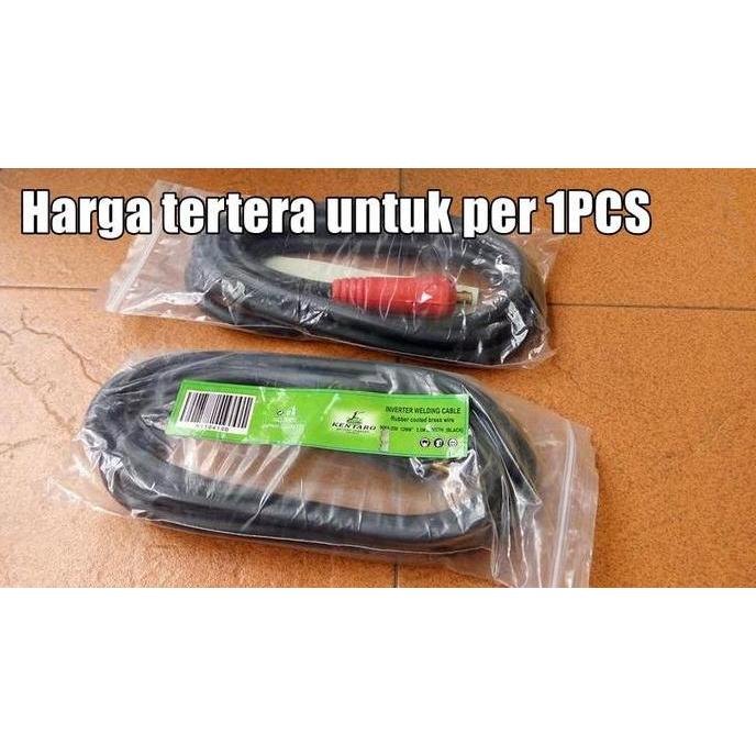 AHROKA Kabel Las Inverter Listrik 2,5m Kentaro Set Kabel Lengkap Terminal