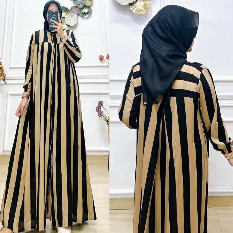 Termurah Gamis Salur Silang Belakang/Gamis Maxi Jumbo Full Kancing Hidup Premium/Gamis Maxi Dress Pa