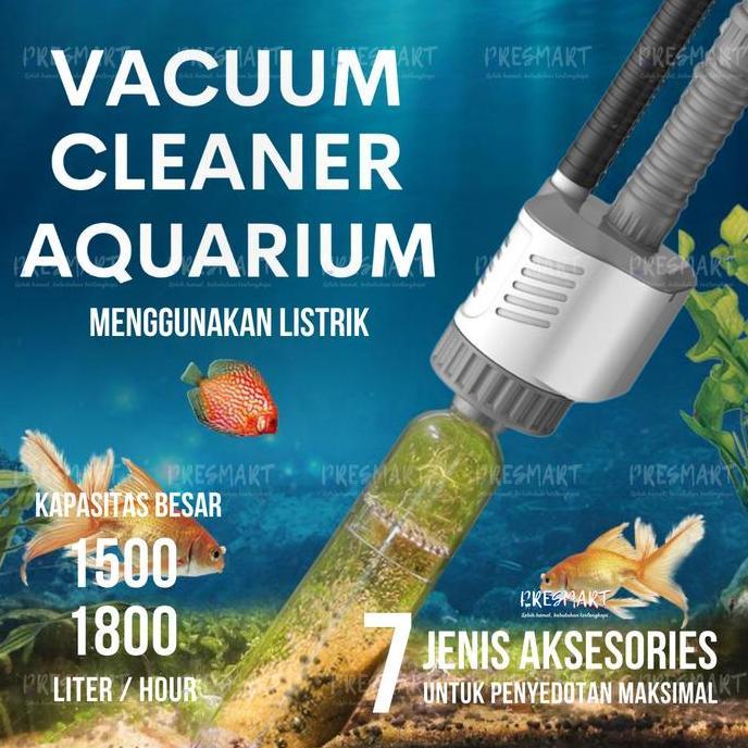 Handiknastujuh - VACUUM ELEKTRIK SIPHON AQUARIUM CLEANER PENYEDOT PEMBERSIH KURAS SIFON