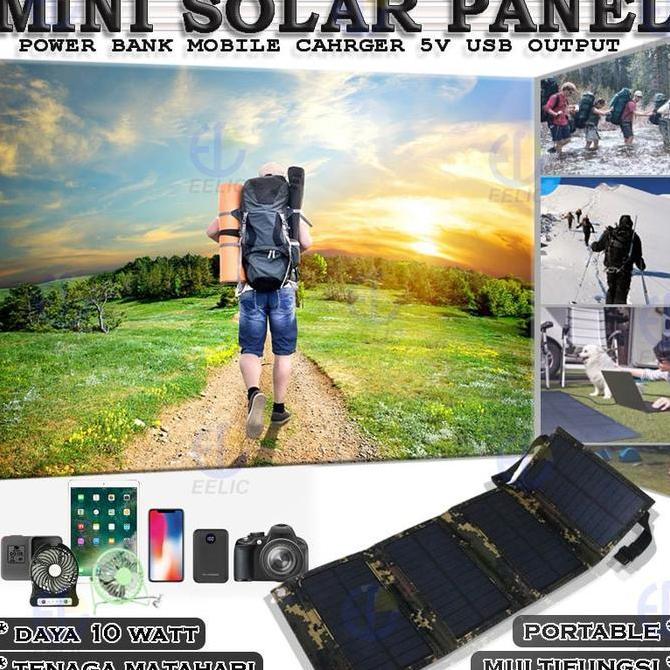 AHROKA EELIC SPC-10WATT SOLAR PANEL CHARGER 10 WATT 2000 MA MINI SOLAR PANEL POWER BANK MOBILE CHARG