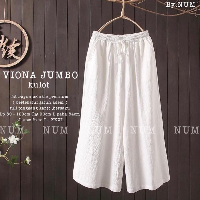 Limited Viona Jumbo Kulot Rayon Crinkle Premium