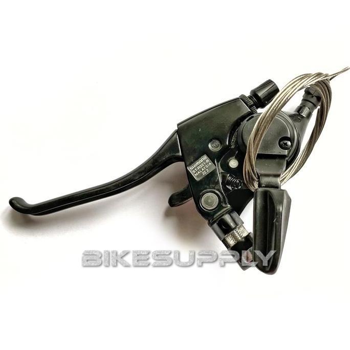 Promo Shifter + Brake Levers Sepeda Merk Shimano 2 x 8 Speed ST R221 Via Malaysia Warna Hitam Black 