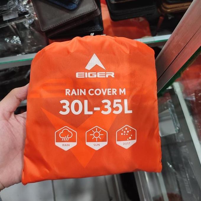 Cover Bag Eiger EIGER 30 35L 35l 30-35L Rain Flo M Penutup Tas Daypack
