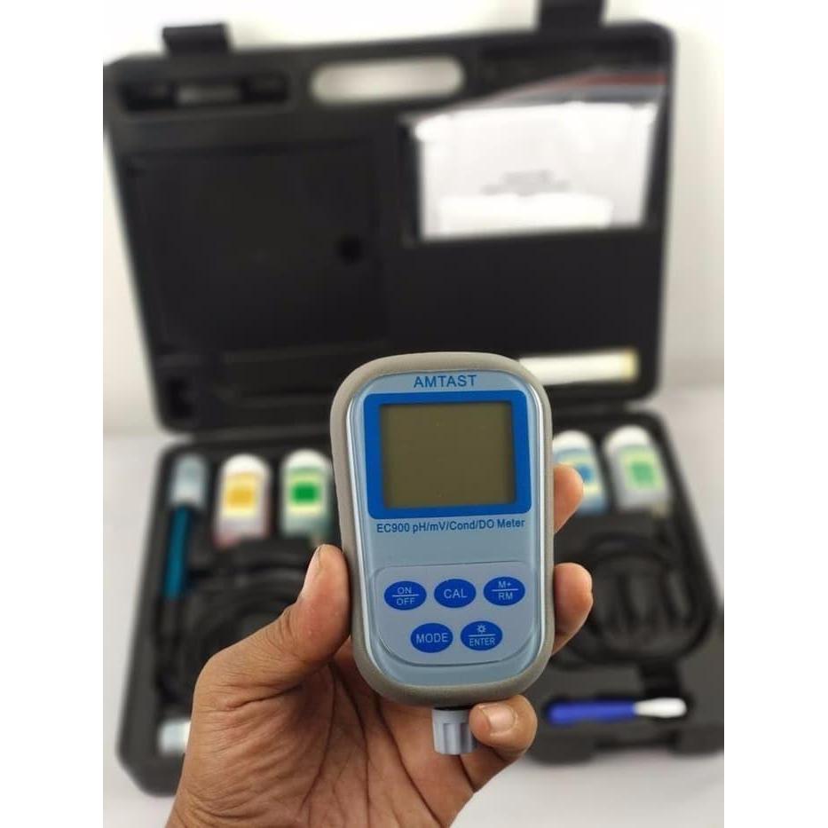 Alat Ukur Kualitas Air AMTAST EC900 EC 900 8in1 pH/mV Conductivity/DO