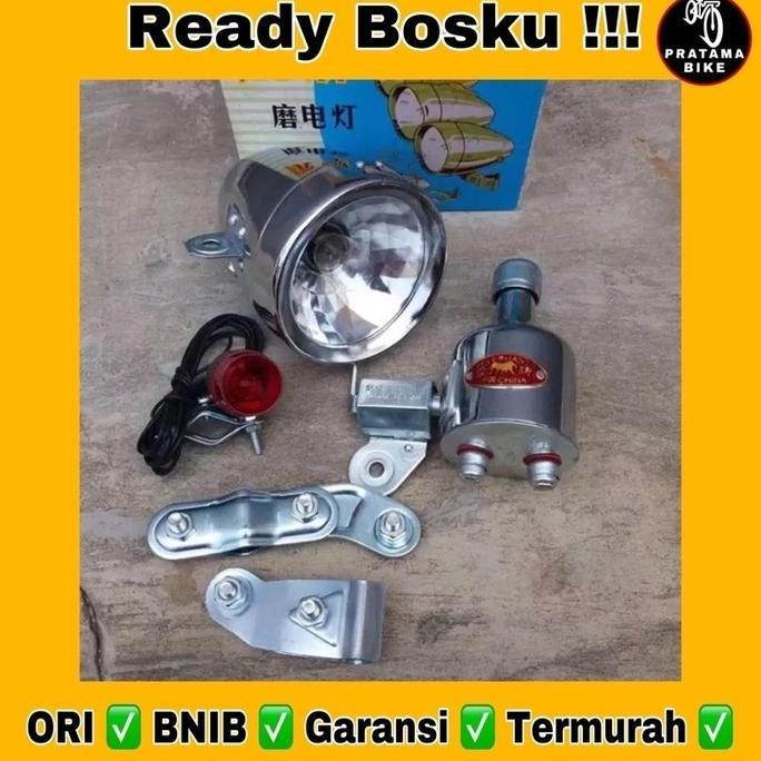 Promo LAMPU SEPEDA ONTHEL ONTEL KEBO VINTAGE KUNO ASLI TAIWAN TERMURAH TERBARU TERLENGKAP Diskon