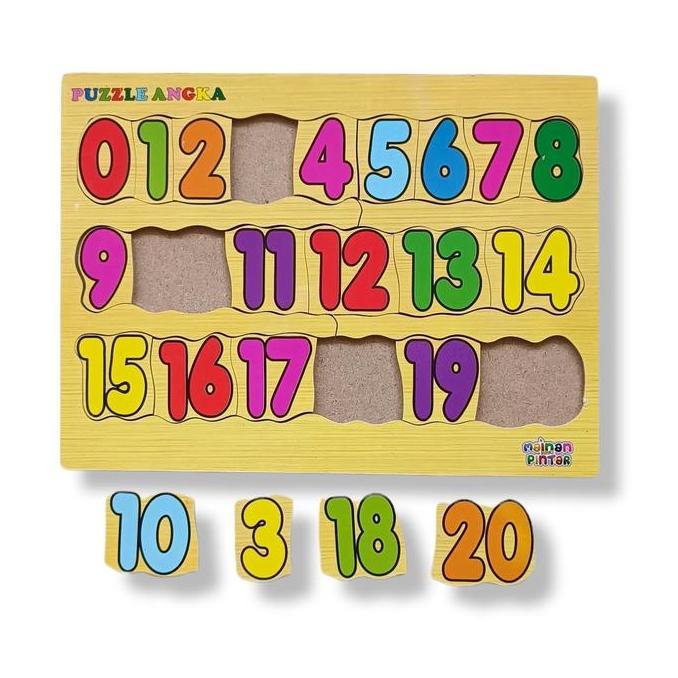 Zena_groupabadi - Mainan Edukasi Anak Paket Puzzle Kayu Isi 4 Huruf Hijaiyah Arab Huruf Besar Kecil 