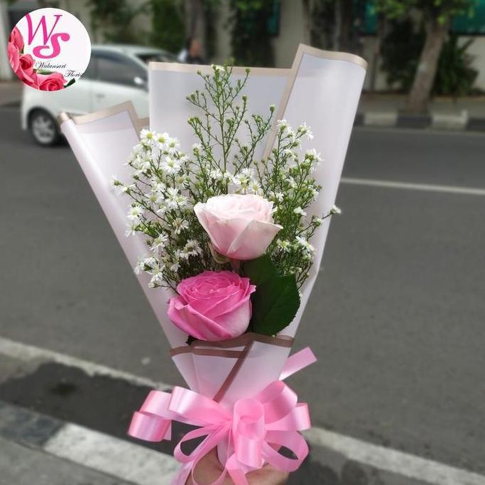 bunga buket mawar putih | buket mawar fresh