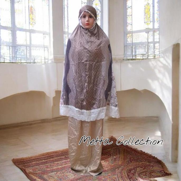 Mukena Armanii Silk Satin Print / Motif Anak Kids Premium 5 - 10 Tahun