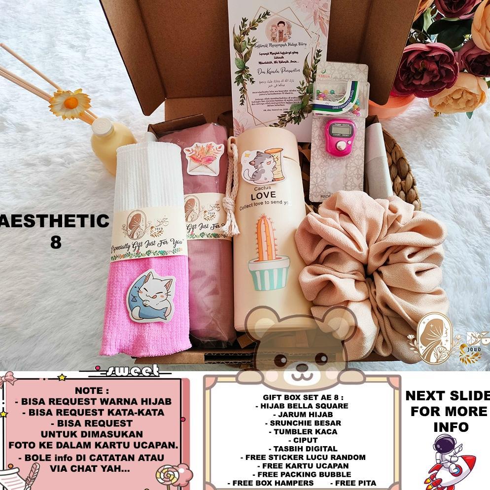 Free Ongkir Hampers Hijab Premium / Hampers Hijab Gift Box / Hampers Cewek Ulang Tahun / Hampers Cew