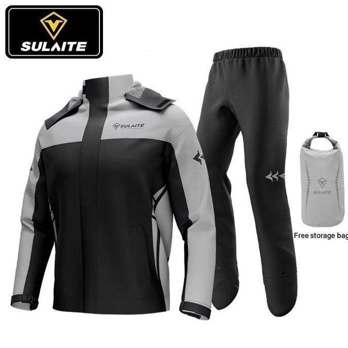 Sulaite Tahan Air M-3XL 3XL Outdoor Baju Hujan Pria Sepeda Motor Dan Hiking Berkualitas High Tas Pen