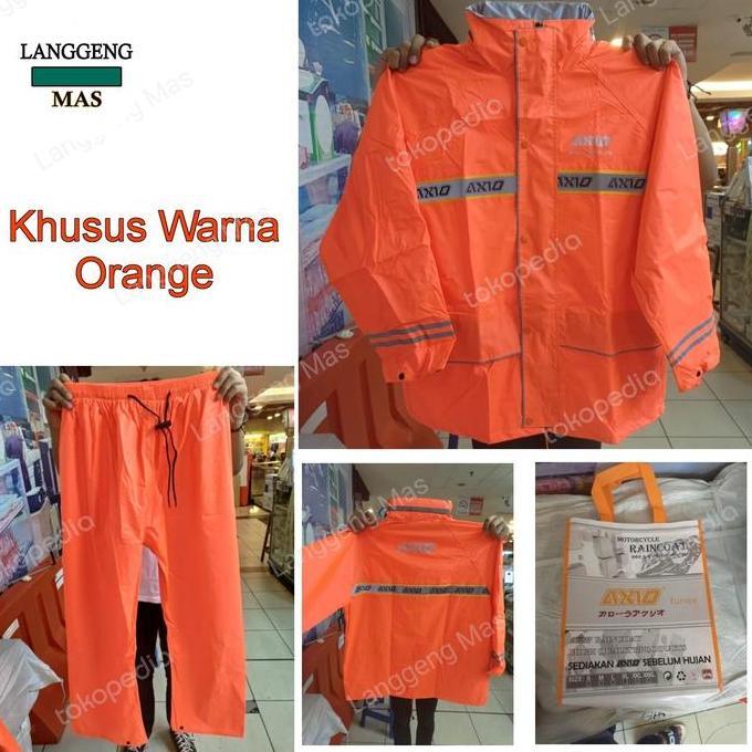 Jas Hujan Axio ORIGINAL 100 Orange