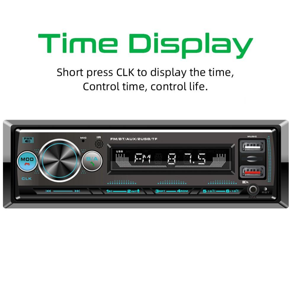 (Stok Siap)Gaya Pioneer Tape Audio Radio Mobil 1 Din Bluetooth 4x60W dengan Dual USB, Fungsi Lokasi 