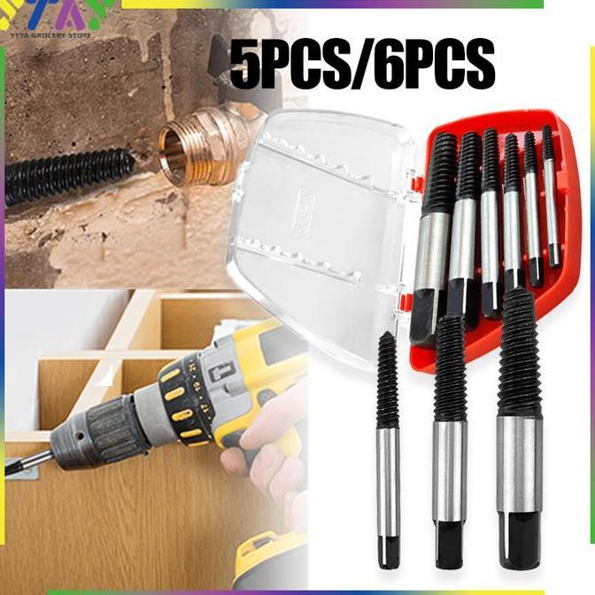 OVMIDEX Bolt Pipe Extractor Pipe Screw Extractor  Alat Pembuka Baut Patah Kran