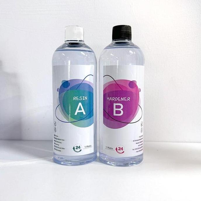 KOLANAME Epoxy Resin Kit 540ml Bening Dan Kuat Cocok Untuk Seni Resin Joran Carbon Dan Lapisan Meja 