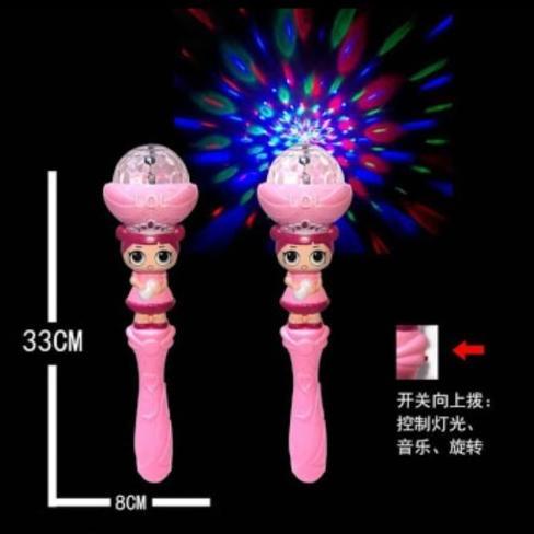 Tongkat Sihir Lampu Dan Musik / Tongkat Peri / Led Tongkat Peri Magic Dengan Lampu Cantik Dan Musik 