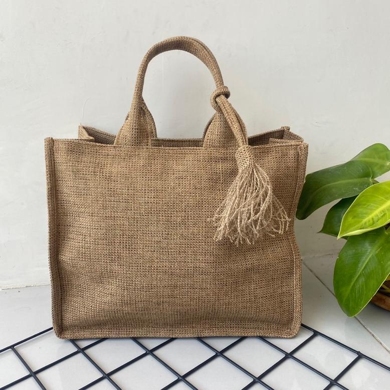 Grade Ori Tas Goni Tote Bag Karung Goni Hand Bag Tas Souvenir Hampers Wanita