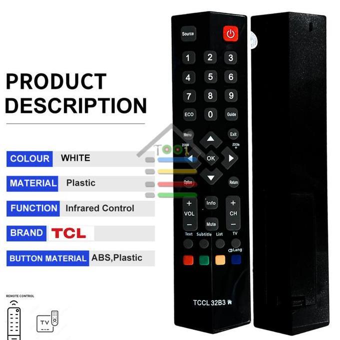 FEWRITZ REMOTE TCL TV DIGITAL MULTI TCL LED SMART TV ANDROID 32B3 PROTOK