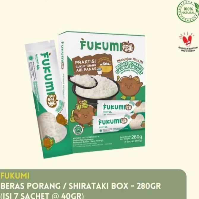 Fukumi konjac Rice box beras porang 280gr | nasi