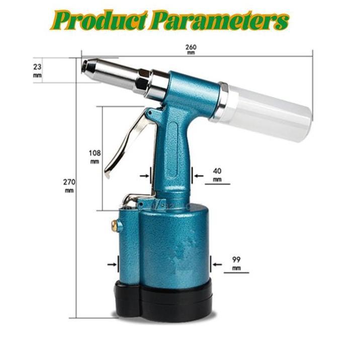 REDDAR Pneumatic Riveting Gun Air Tang Rivet Angin Professional Rivet Nut Gun Otomatis Alat Rivet Mu
