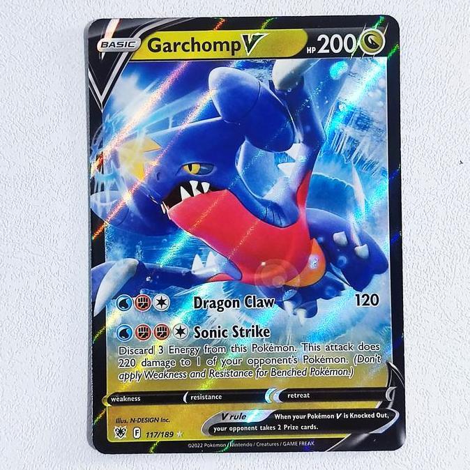 New Garchomp V 117/189 - Astral Radiance Pokemon Card English