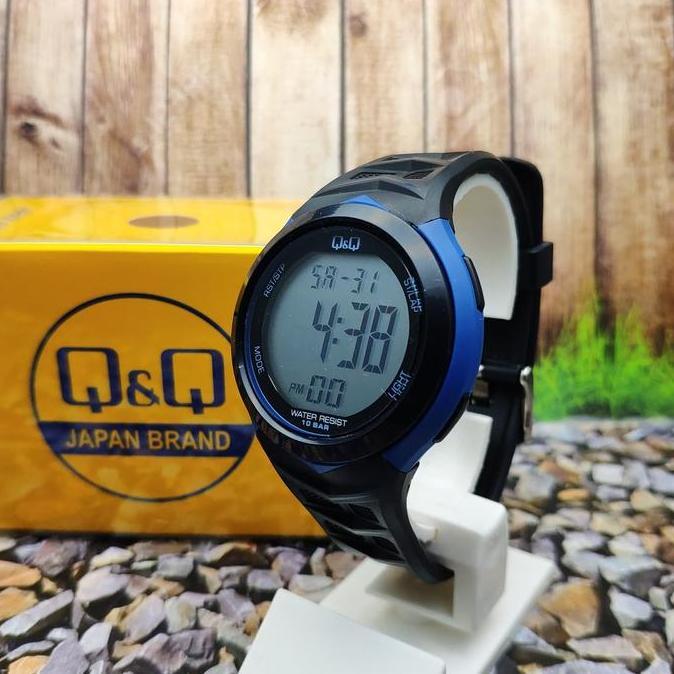 Q&Q QQ Digital Jam Tangan Pria Biru Original murah