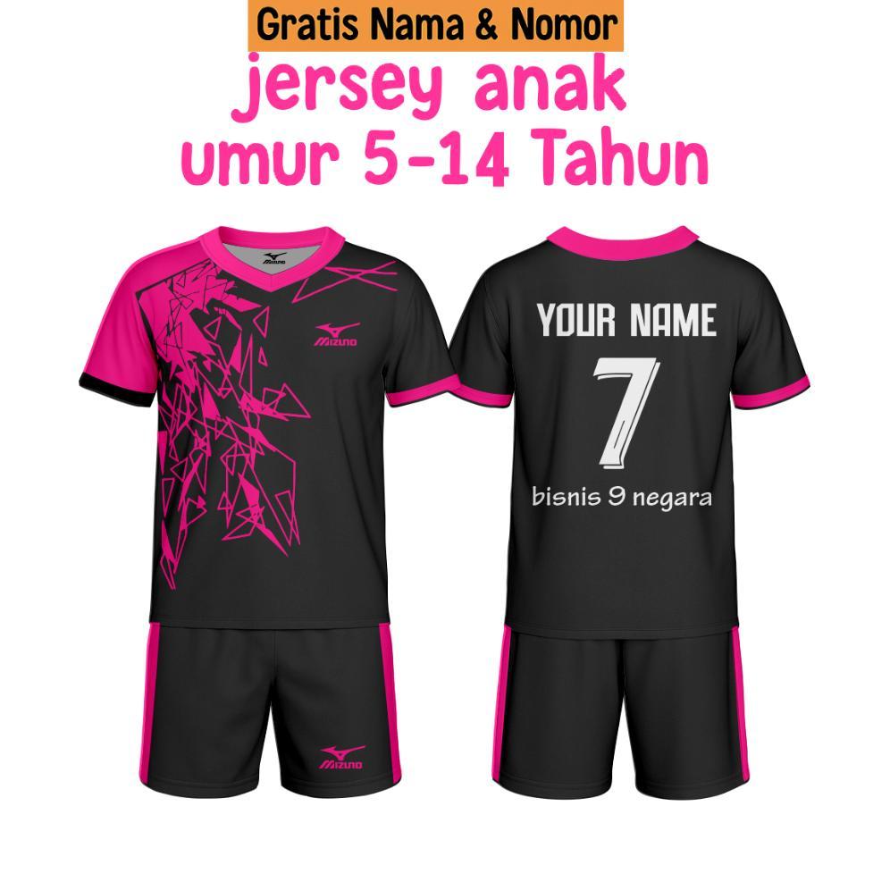 KAMPOENGREADY PASANG NAMA DAN NOMOR PUNGGGUNG CUSTOM NAMA BAJU BOLA JERSEY ANAK SEPAK BOLA SABLON NA