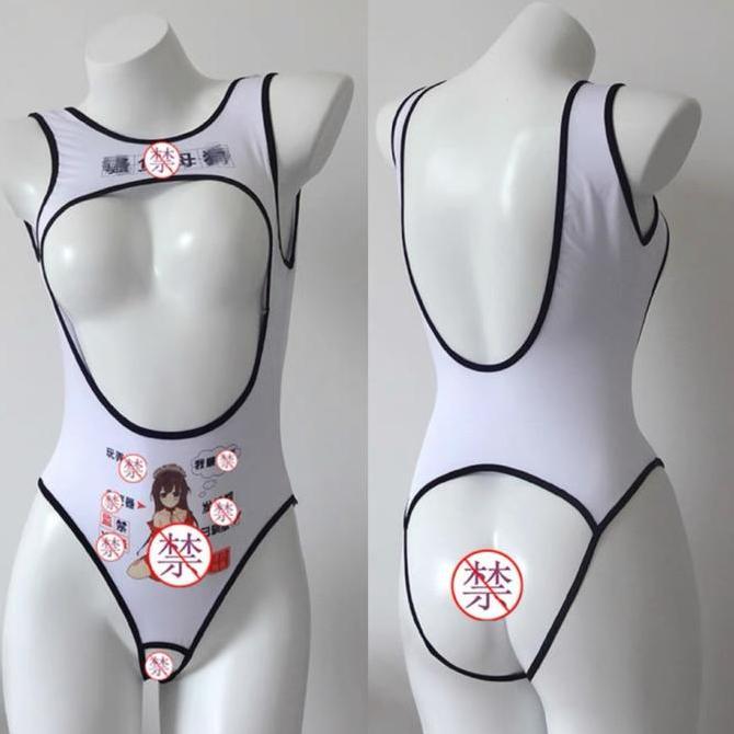 NEW LINGERIE SEXY BODYSUIT LINGERIE SWIMSUIT BIKINI RENANG OPEN BRA CROTCH ORI