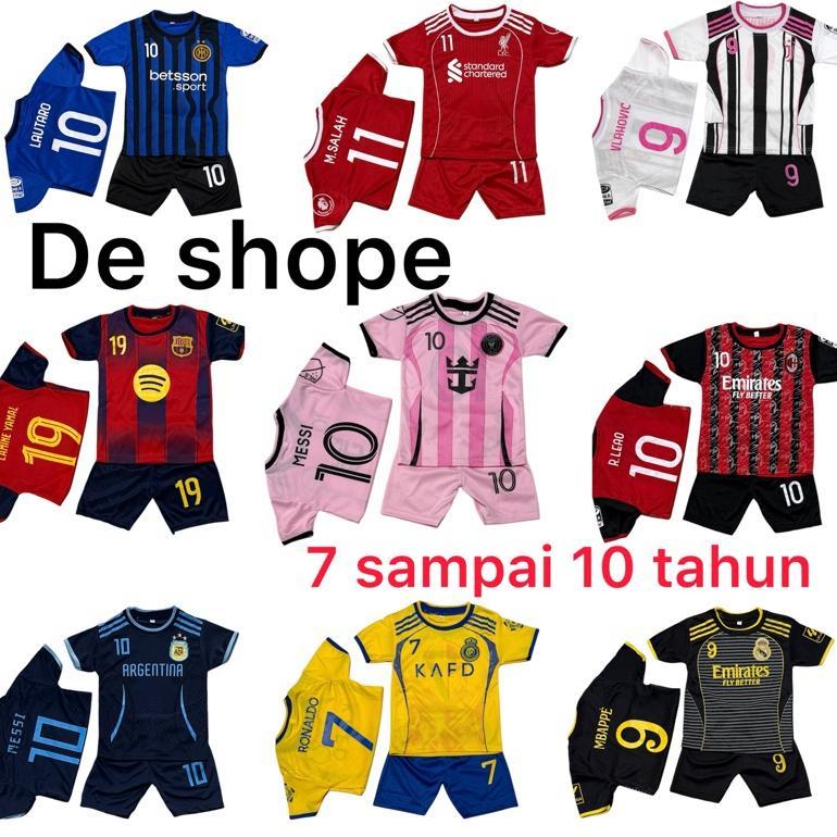 VELZASHOP SETELAN BAJU BOLA ANAK TERBARU UNTUK UMUR 7-10 TAHUN TERMURAH KAOS OLAHRAGA FUTSAL LAKI BE