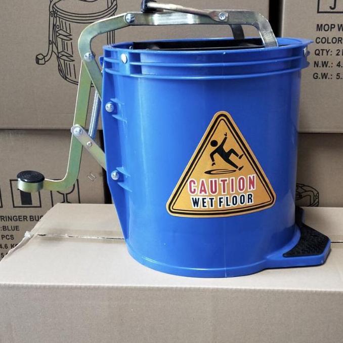 ROUND BUCKET - Mop Wringer Bucket 16 L. Single Squeeze mop bucket