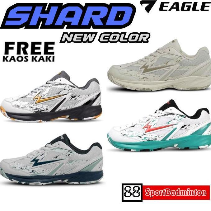 TERMURAH - Eagle SHARD Badminton Shoes - Sepatu Badminton Original Eagle