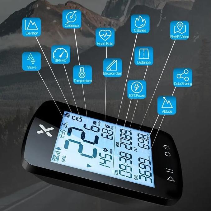 Paket Xoss G2 Plus New Generation Speedometer Sepeda Gps Strava