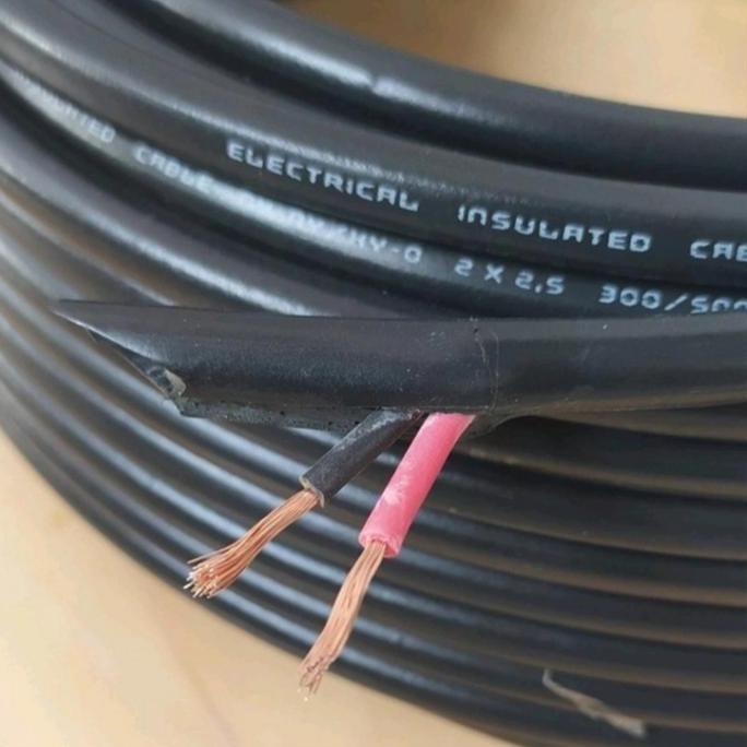 Kabel Listrik / Audio Serabut Pajero 2X2,5 (50 M) - Hitam