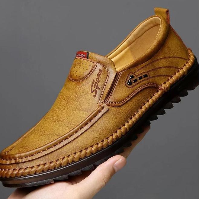 Pamate Sepatu Pria Kulit Terlaris Style Bisnis Santai Bahan Berkualitas Tinggi Cocok Semua Acara Oot