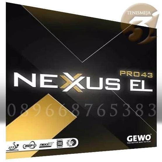 Gewo NEXXUS EL PRO 43, Rubber/karet tenis meja