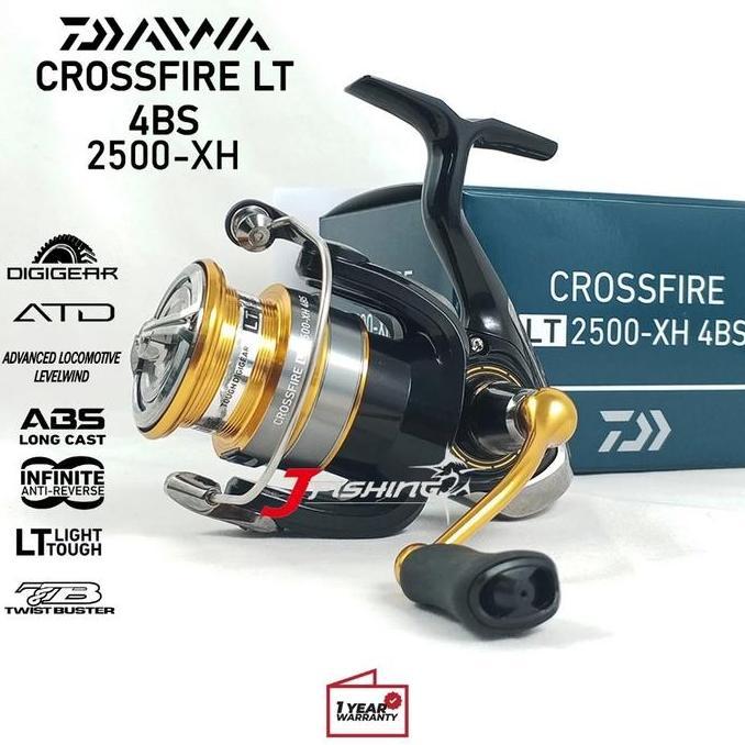 Reel DAIWA CROSSFIRE LT 4BS 1000s/d 6000 | Kolam Sungai Laut | Resmi | J FISHING STORE