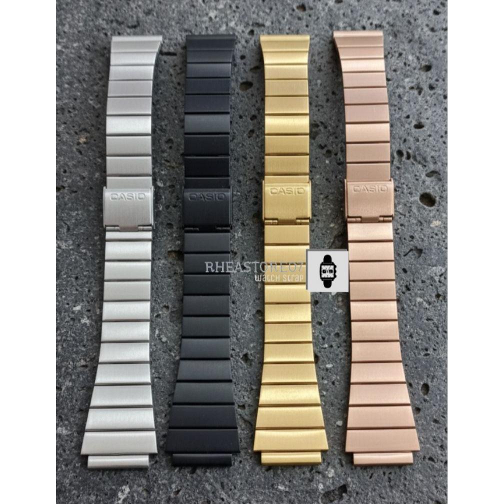 Strap Tali Jam Tangan Casio iluminator Rantai Rantai Jam Tangan Casio F91 Rantai casio stanlees stel