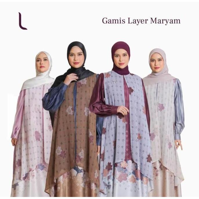 Elzatta Maryam Aqua Foam Sarimbit Keluarga 2026 Baju Lebaran Couple Muslim