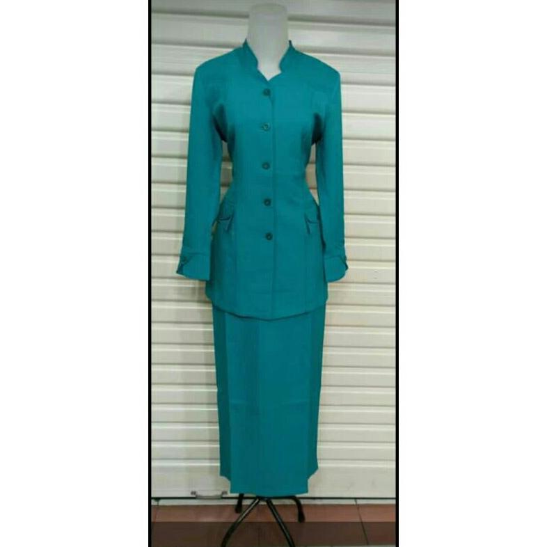 Best Seller Seragam Dinas Guru Tosca || Setelan Blazer Hijau Tosca