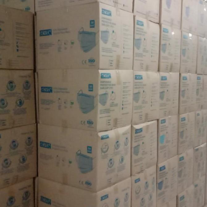 Masker Seven Medis Surgical 3Ply 1Karton 50Box