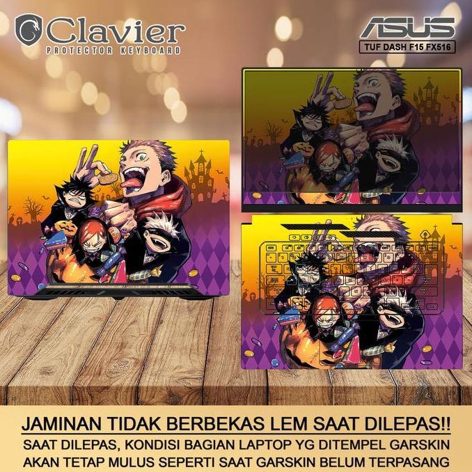 Cover Garskin Laptop Asus TUF Dash F15 FX516 FX516P FX516PC Transparan