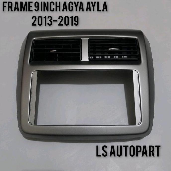 Frame Panel Unit Android 8 INCH Mobil Agya Ayla 2013-2018 Warna Silver