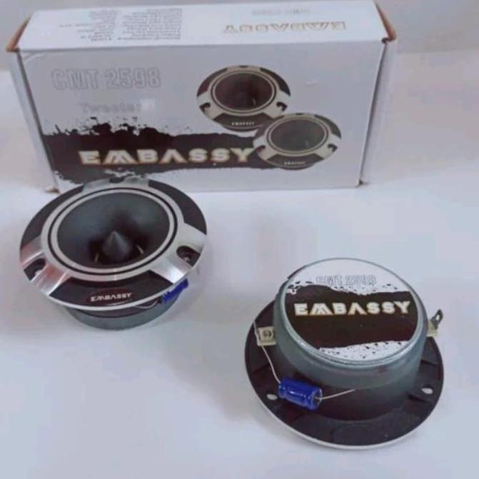 Tweeter Dome Titanium 4" Embassy CMT-2598 Tweeter Mobil Embassy 2598
