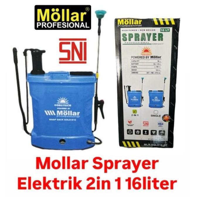 MOLLAR 16 LITER SNI 2IN1 SPRAYER - SEMPROTAN HAMA ELEKTRIK & MANUAL