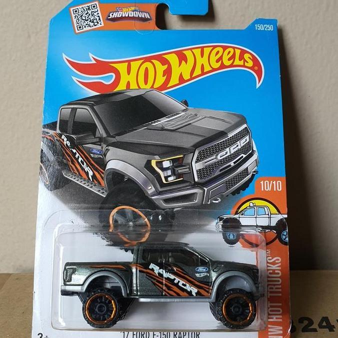 ORIGINAL HOTWHEELS 17 FORD F150 RAPTOR GREY